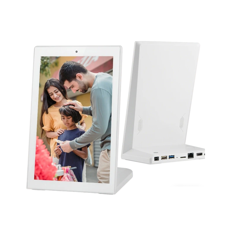 DP104R Vertical L-Shape Desktop Digital Signage | 10.1″/14″ Displays for Retail & Hospitality